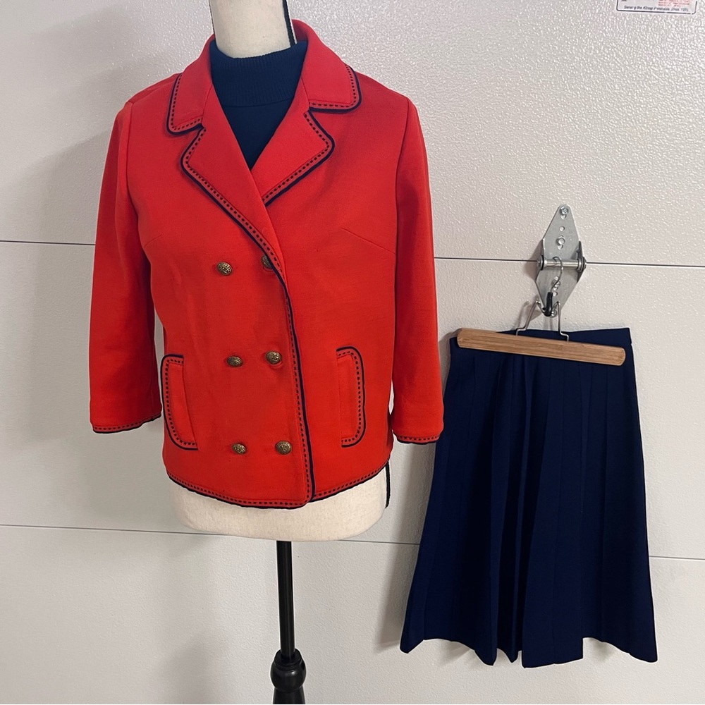 Women's Vintage Butte Knit Wool 3 Piece Suit Size 10